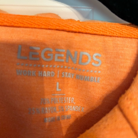 Legends Men's Bright Orange Hoodie - Picture 4 of 4